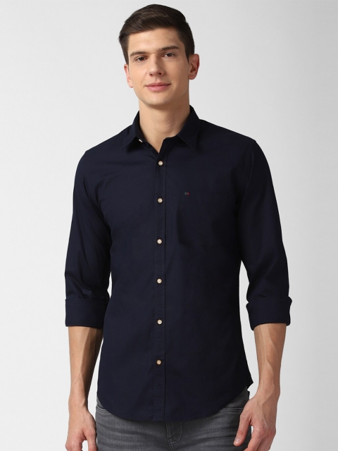 

Peter England Casuals Men Navy Blue Slim Fit Casual Shirt