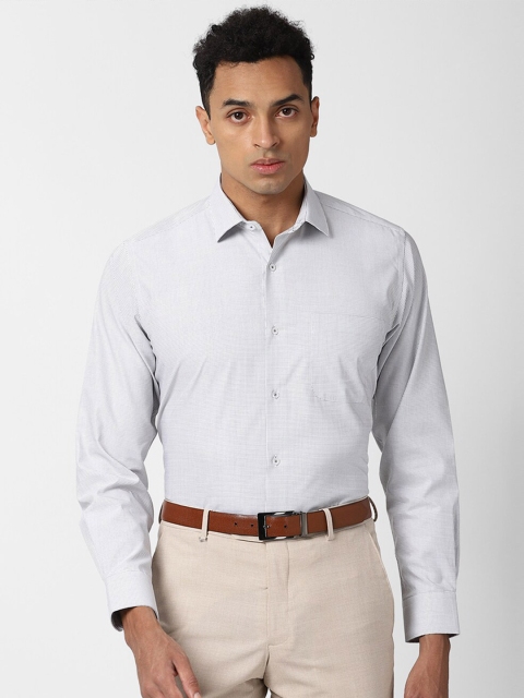 

Van Heusen Men Grey Printed Formal Shirt