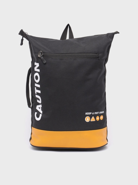 

Bewakoof Black & Orange Alphanumeric Laptop Backpack