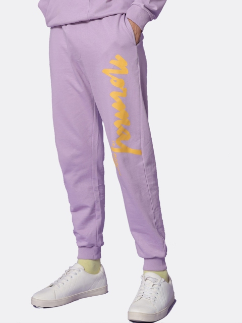 

Bewakoof Men Purple Solid Track Pants