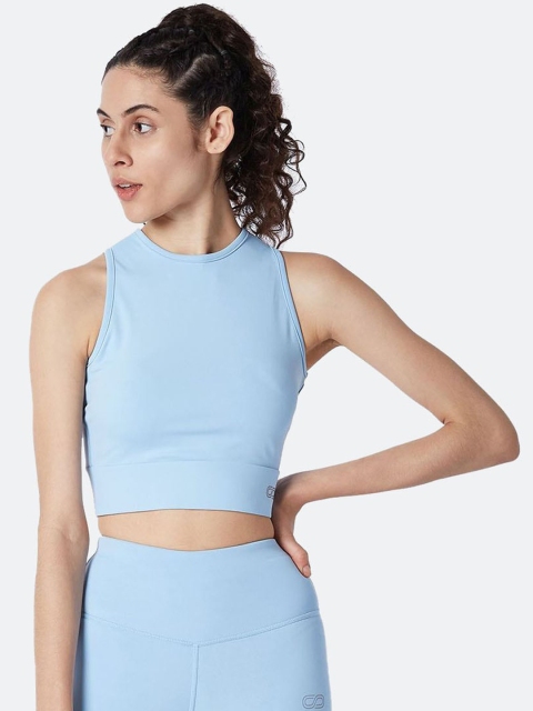 

Silvertraq Women Blue Crop Sporty Jacket
