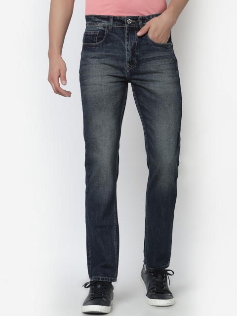 

FEVER Men Blue Low Distress Heavy Fade Jeans