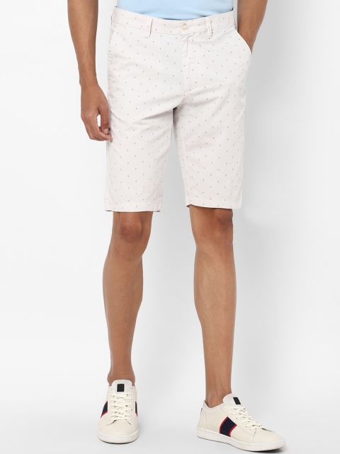 

Allen Solly Men White Printed Slim Fit Shorts