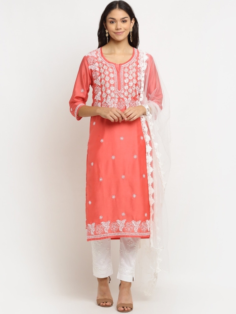 

Saksh Women Pink Ethnic Motifs Embellished Kurta