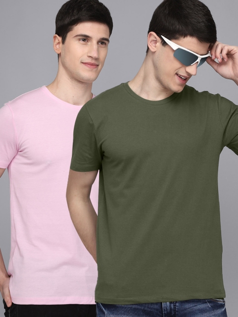 

Free Authority Men Pack Of 2 Featured Tshirt, Pink