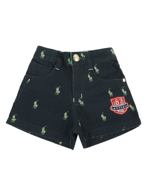 

Actuel Boys Green Printed Pure Cotton Shorts