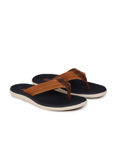 

ALDO Men Tan Brown Leather Sandals