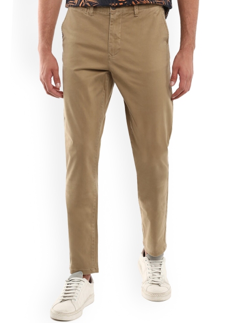 

Crew Clothing Men Khaki Pure Cotton Chinos Trousers