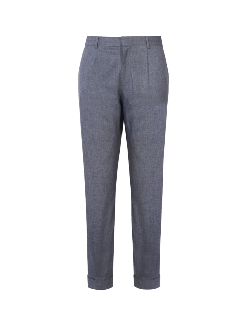 

HUGO Men Grey Pleated Trousers