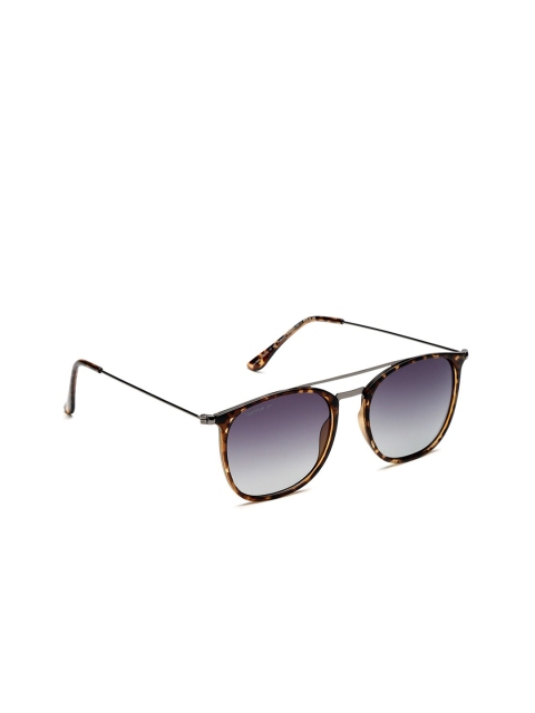 

SunVoir Unisex Black Lens & Brown Square Sunglasses with Polarised Lens