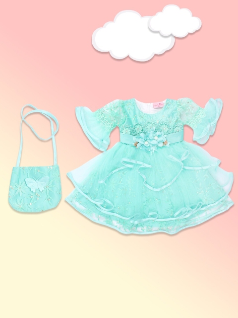 

CUTECUMBER Girls Green Net Dress