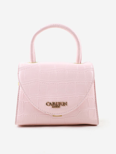 

Carlton London Pink Structured Satchel