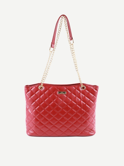 

Carlton London Multicoloured Textured Structured Shoulder Bag with Quilted, Multi