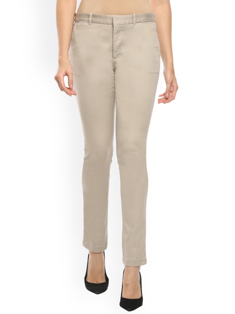 

Polo Ralph Lauren Women Beige Cotton Trousers
