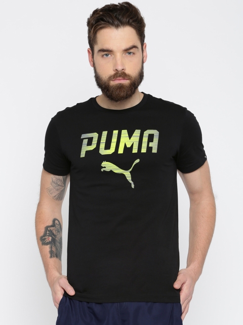

Puma Men Black Rebel Printed Slim Fit Rebel T-shirt