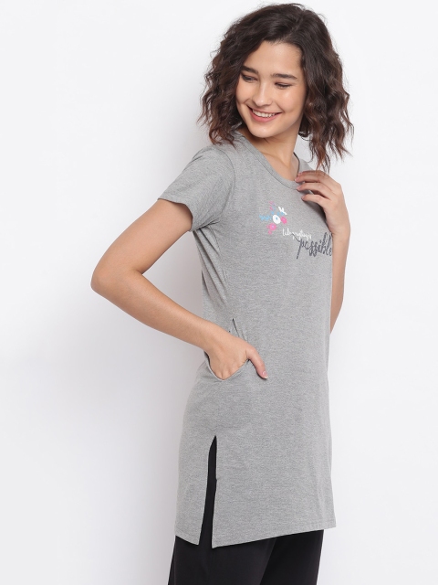 

Duchess Women Grey & Black Printed Night suit