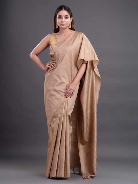 

Mitera Gold-Toned Woven Design Silk Cotton Bhagalpuri Saree