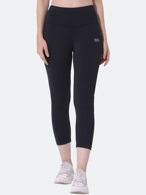 

Silvertraq Women Black Solid Ankle length Leggings