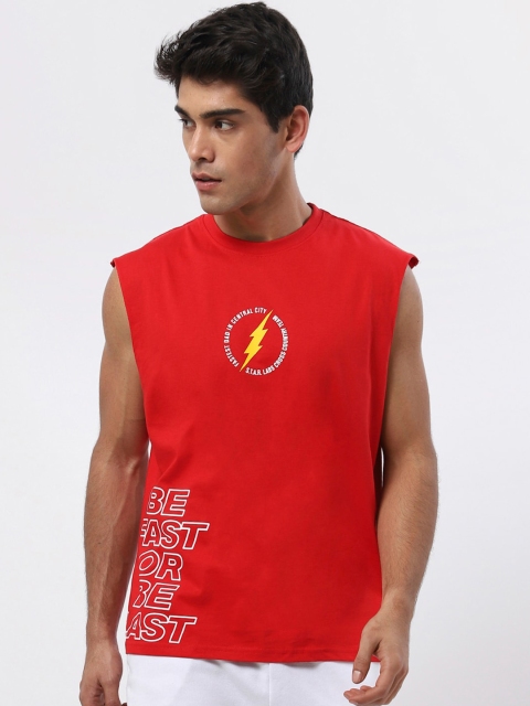 

Bewakoof Men Red Innerwear Vests