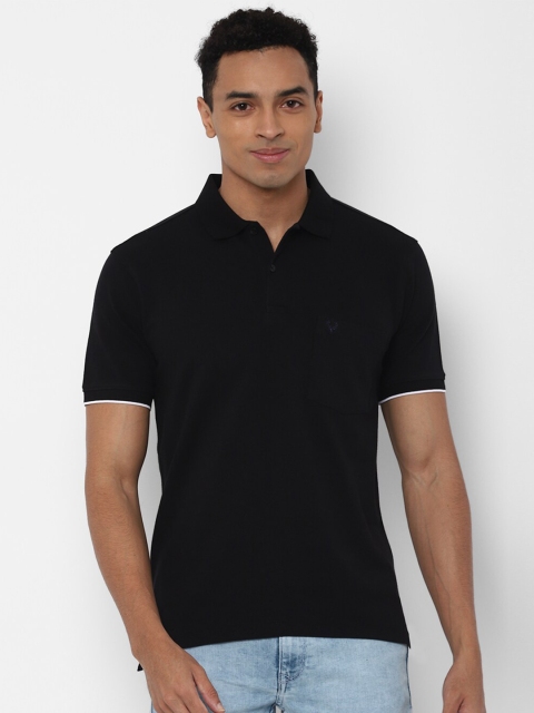 

Allen Solly Men Black Polo Collar T-shirt