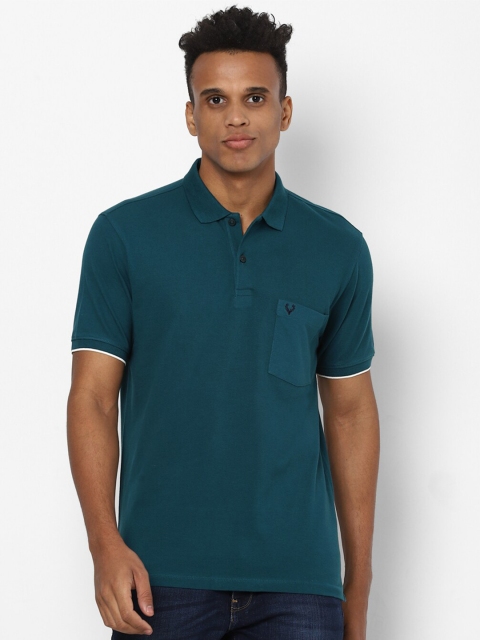 

Allen Solly Men Teal Green Polo Collar T-shirt
