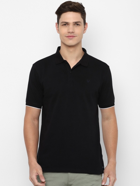 

Allen Solly Men Black Polo Collar T-shirt
