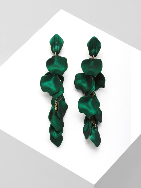 

AVANT-GARDE PARIS Green Contemporary Drop Earrings