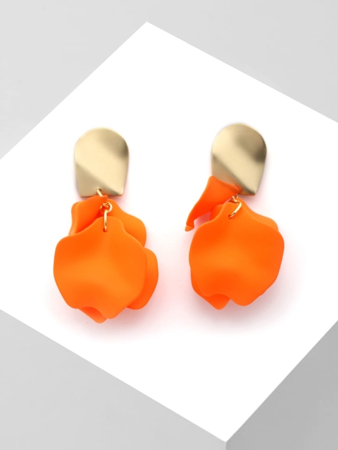 

AVANT-GARDE PARIS Orange Contemporary Drop Earrings