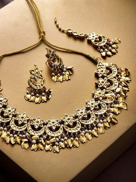

FIROZA Gold-Plated Kundan Jewellery Set