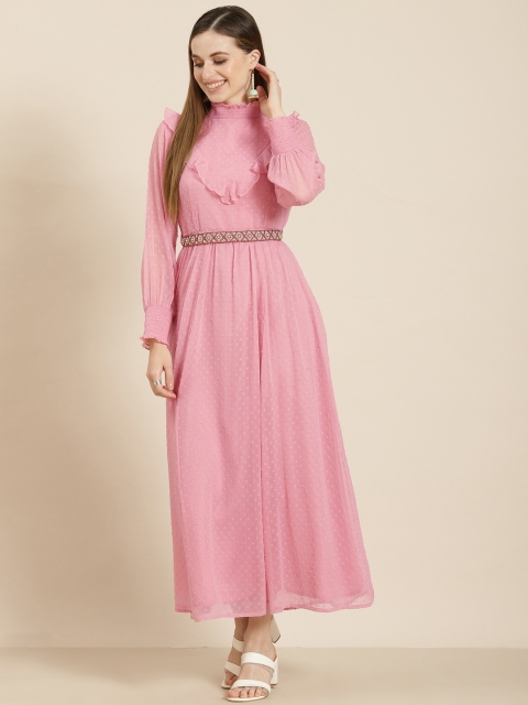 

Juniper Women Pink Gotta Patti Kurta