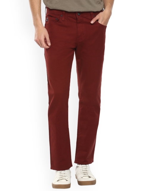 

Adriano Goldschmied Men Red Mid Rise Clean Look Jeans
