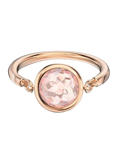 

SWAROVSKI Women Pink Rose Gold-Plated Finger Ring