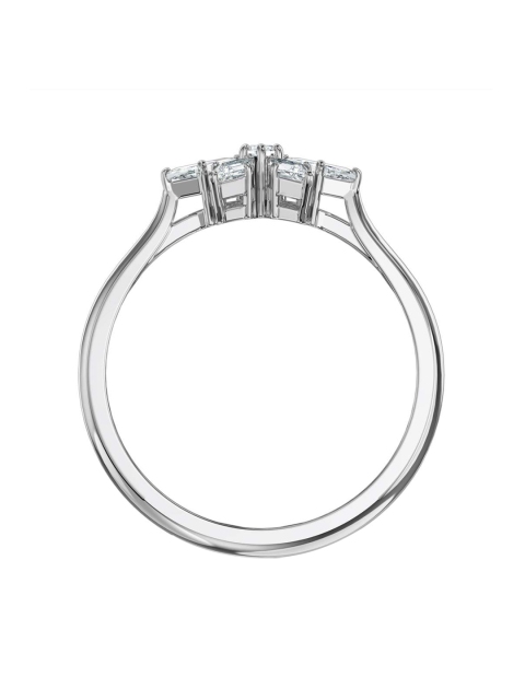 

SWAROVSKI Women White Rhodium Plated Finger Ring