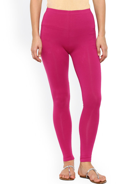 

De Moza Pink Ankle-Length Leggings