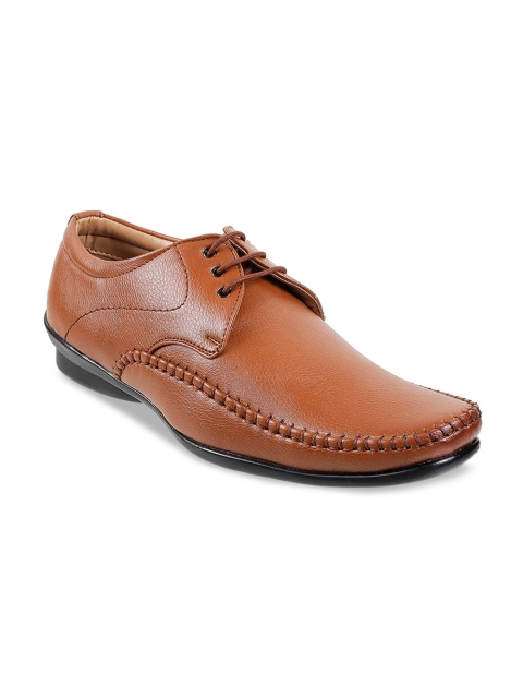 

WALKWAY Men Tan Brown Derbys Formal Shoes