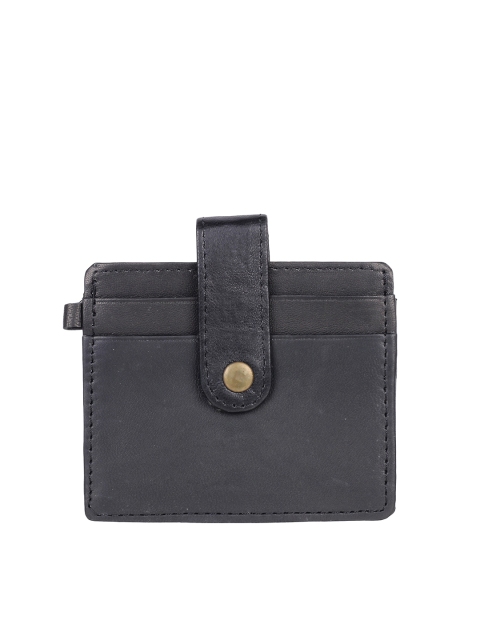 

Swiss Design Unisex Black Leather Card Holder