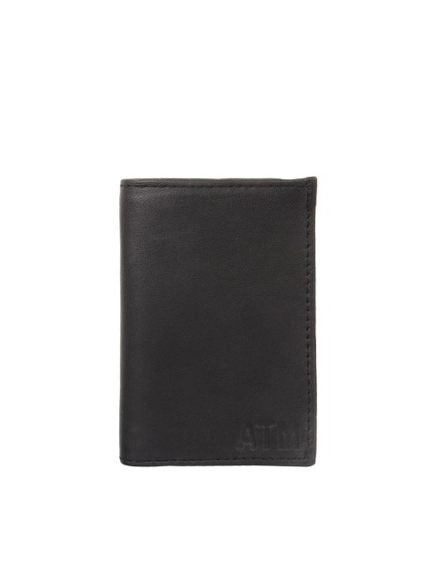 

Swiss Design Men Black Solid PU Two Fold Wallet