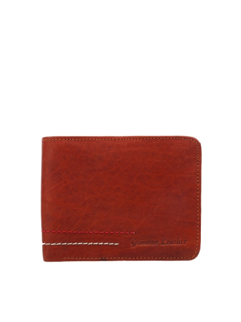 

Swiss Design Men Coffee Brown Animal Leather Two Fold Wallet