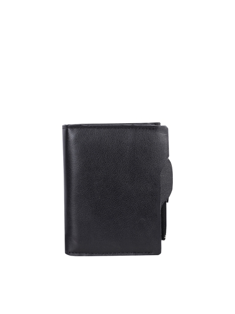 

Swiss Design Men Black Leather Two Fold Wallet