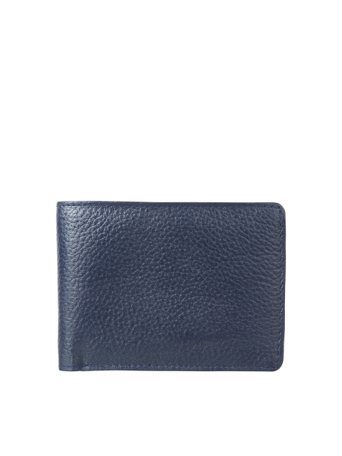 

Swiss Design Men Blue Leather Two Fold Wallet