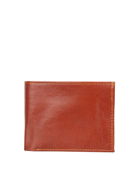 

Swiss Design Men Brown PU Two Fold Wallet