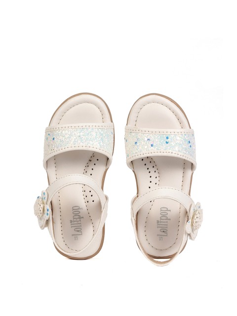 

Lil Lollipop Girls White Comfort Sandals