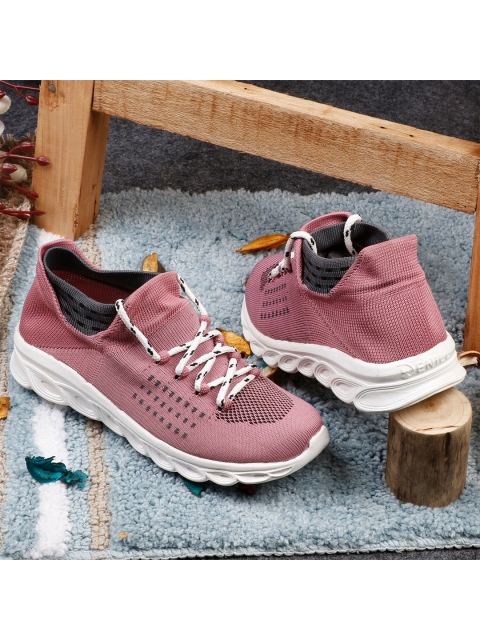 

Denill Women Peach-Coloured Running Sports Shoes