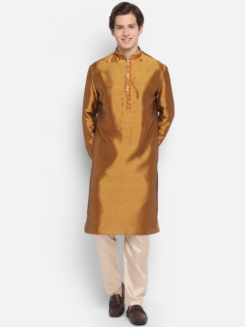 

DEVOILER Men Bronze-Toned Kurta with Pyjamas