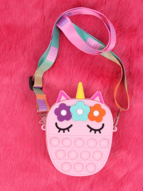 

CUTECUMBER Pink Structured Sling Bag