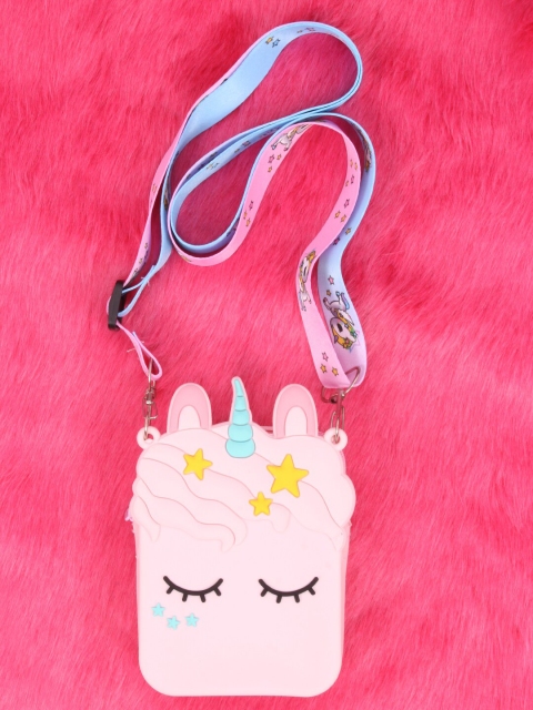 

CUTECUMBER Pink Unicorn Structured Sling Bag