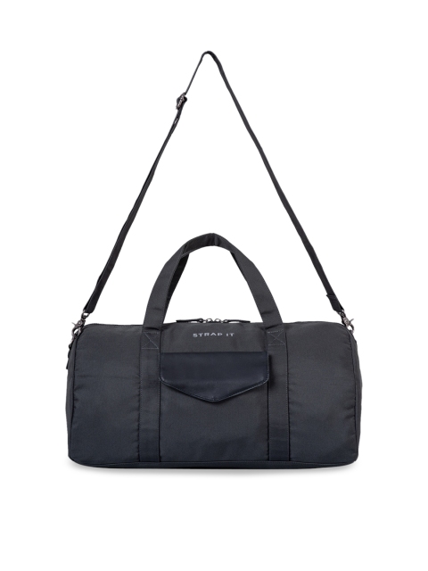 

STRAP IT Grey Solid Water Resistent Duffel Bag