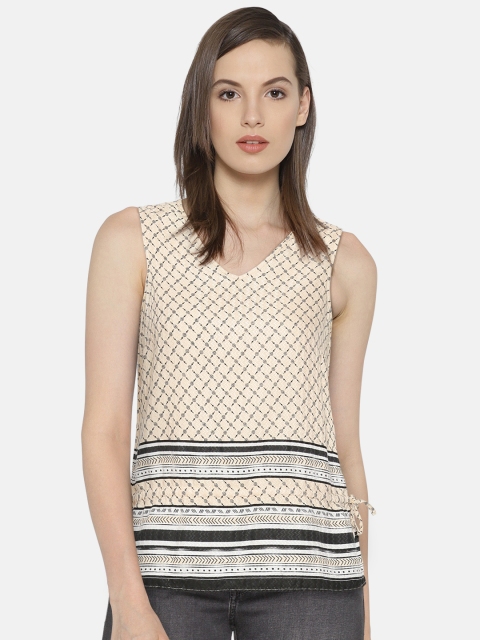 

Vero Moda Beige Printed Top