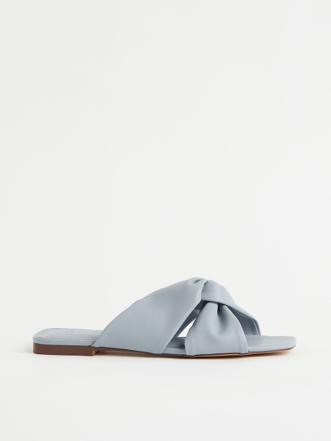 

H&M Women Knot-Detail Mules, Grey
