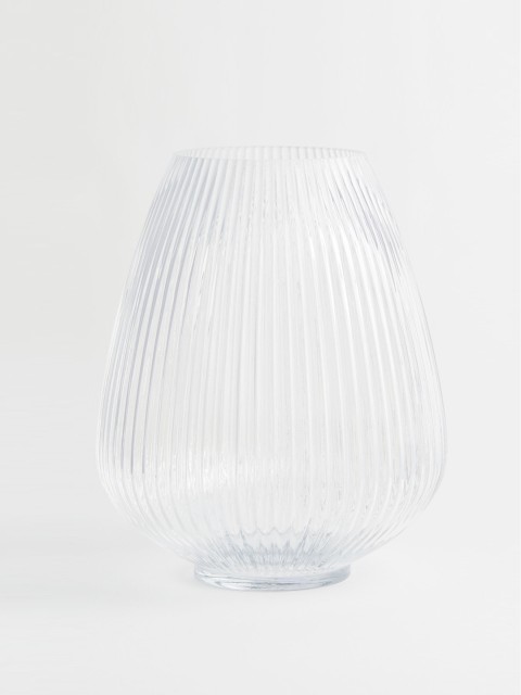 

H&M Large Glass Vase, Transparent